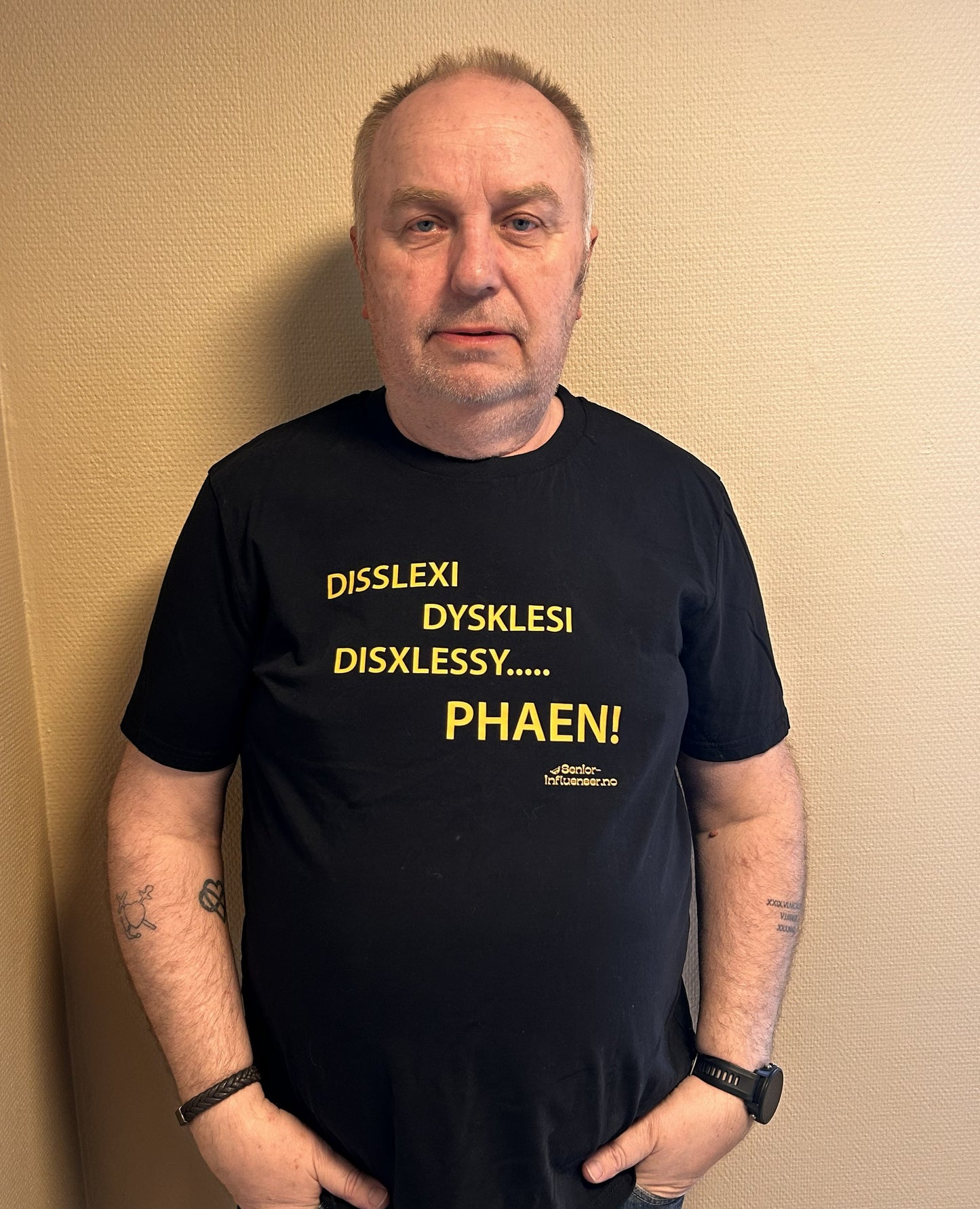 T-skjorte // Disslexi dysklesi disxlessy....phaen!