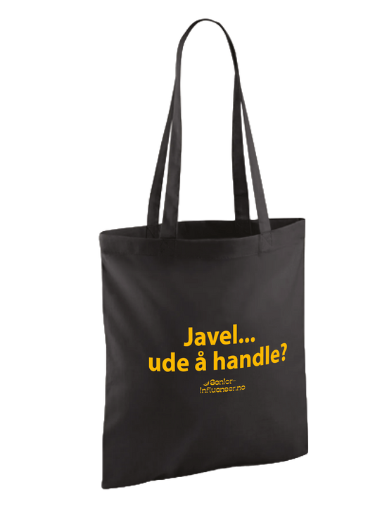 Tote bag// Javel... ude å handle?